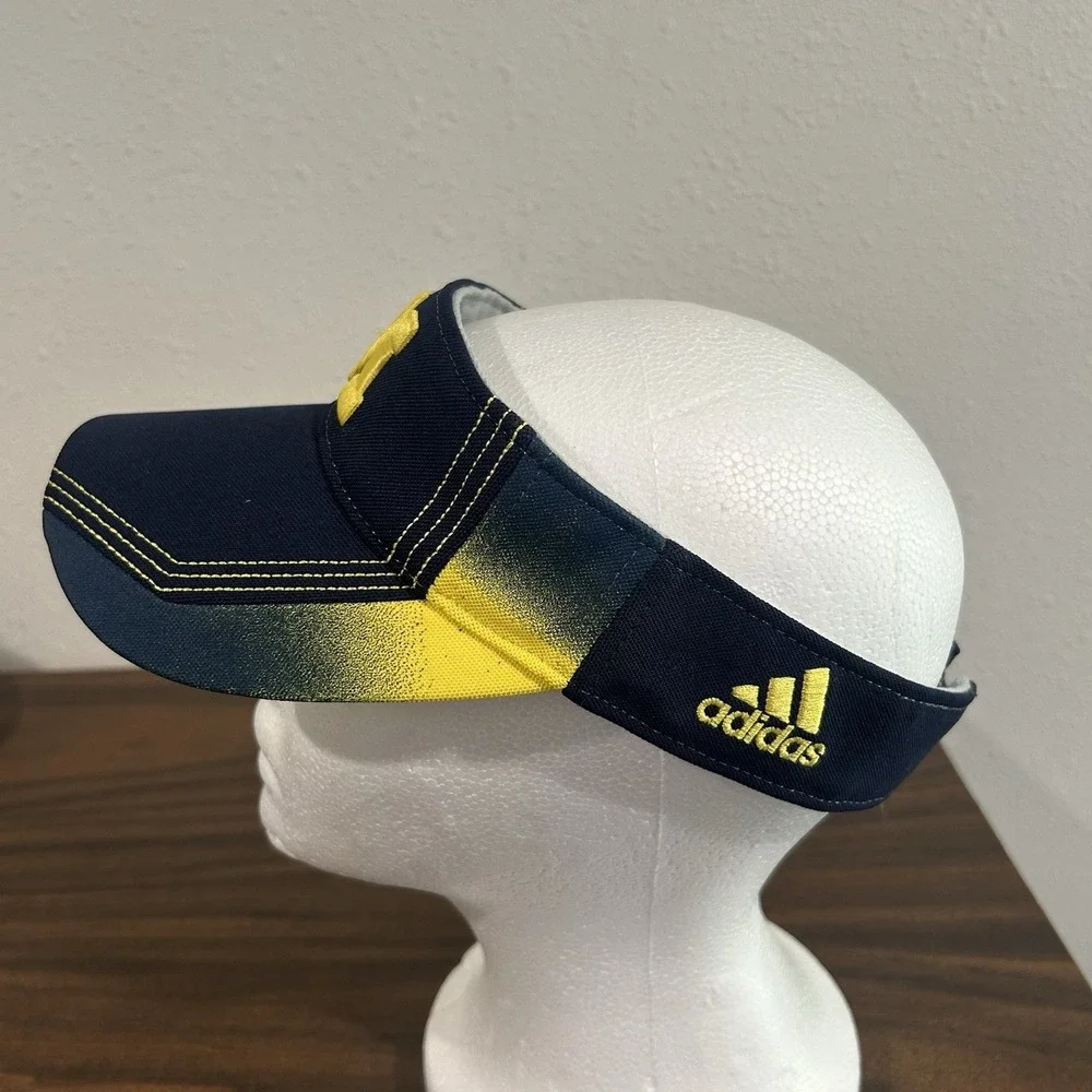 Michigan Wolverines Adidas Visor Adjustable Logo Climalite Activewear Men Logo